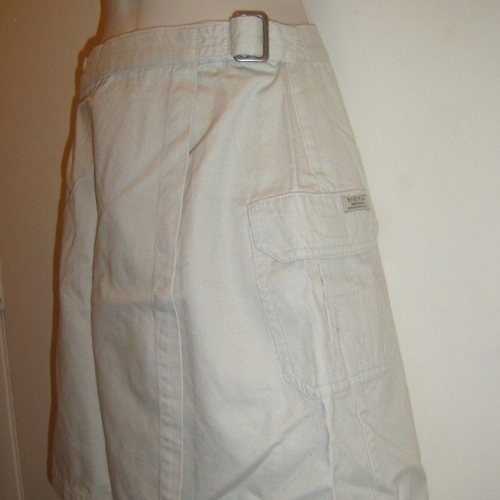 Vintage Rare Wrap 2 Pockets Cargo Buckle Fun Skirt